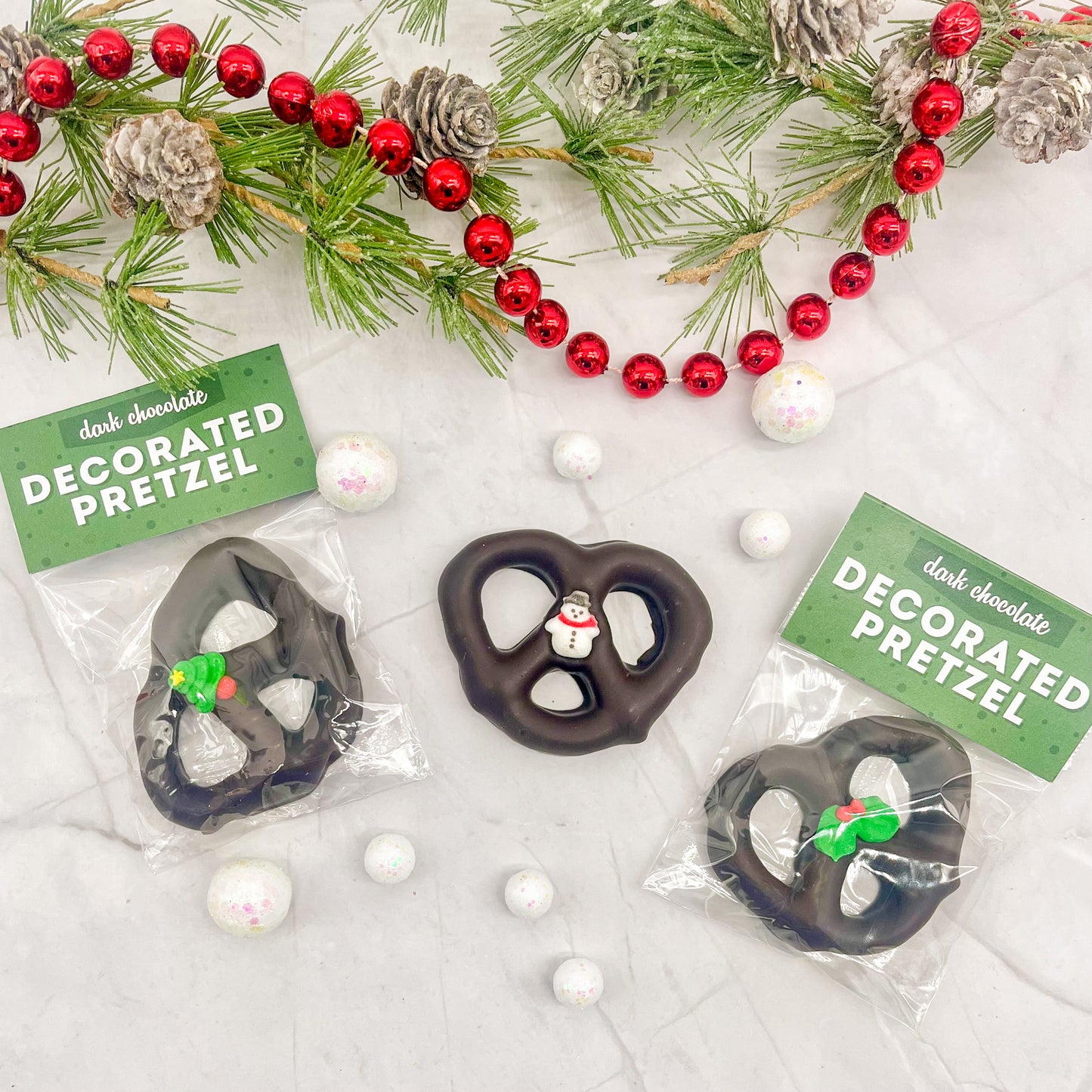 Holiday Decorated Pretzels