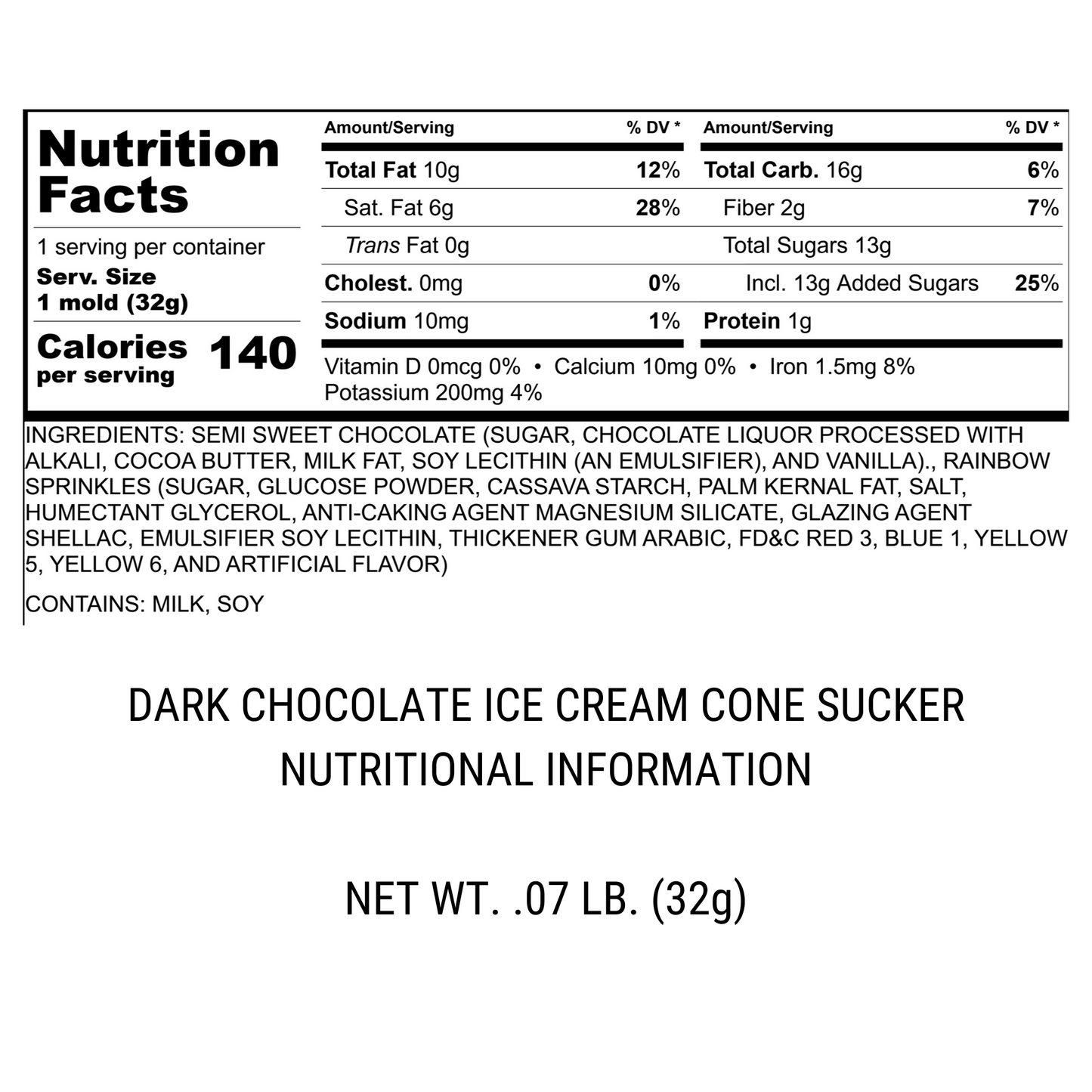 Ice Cream Cone Sucker