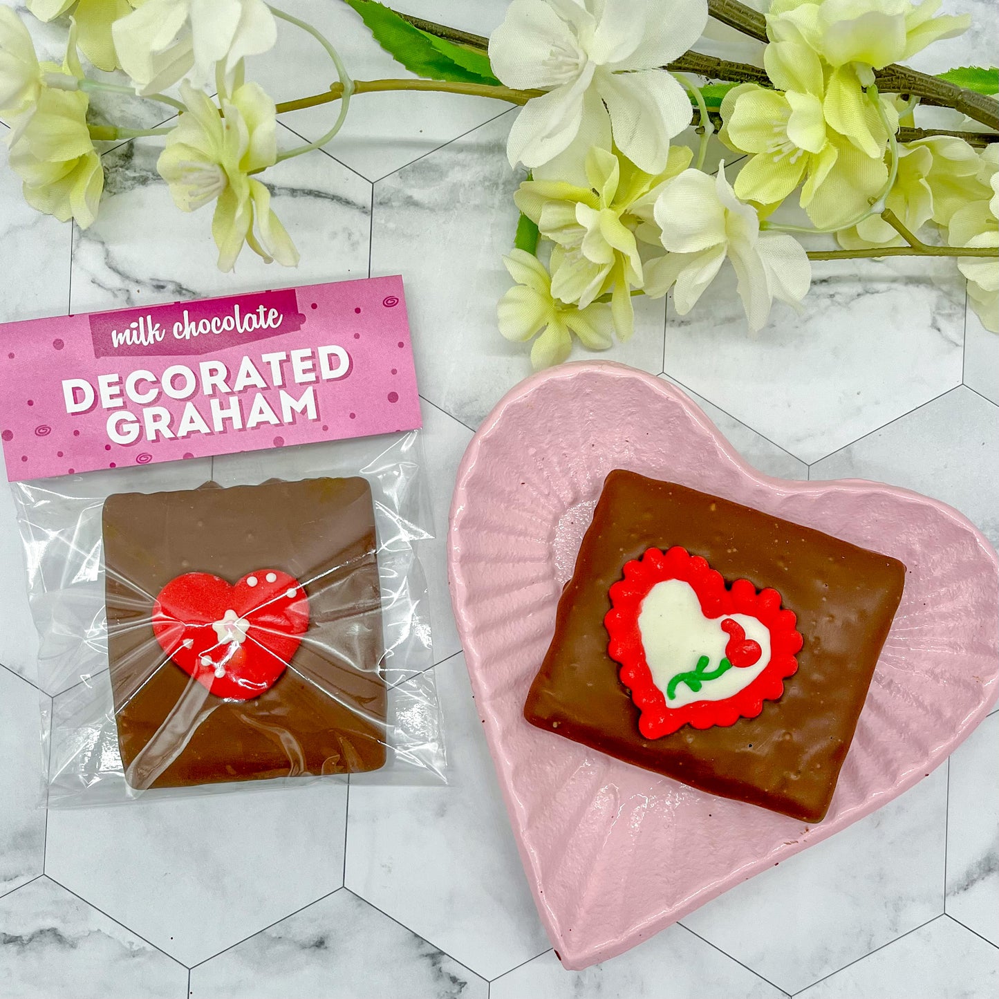 Valentine's Decorated Grahams
