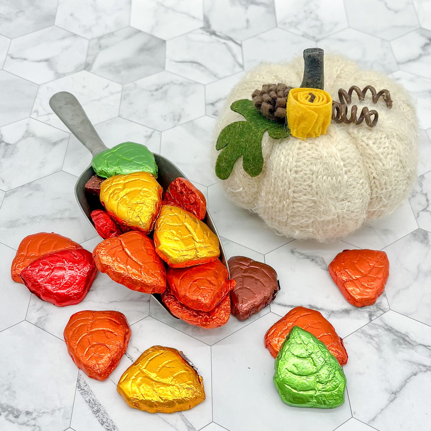 Milk Chocolate Foiled Leaves