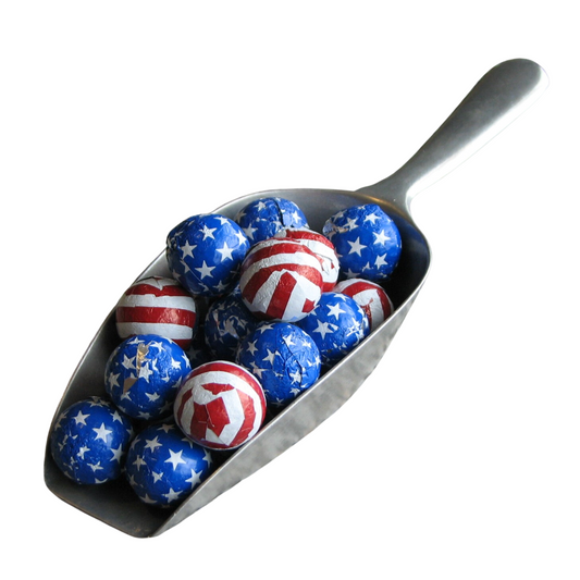 Milk Chocolate Foiled Patriotic Balls