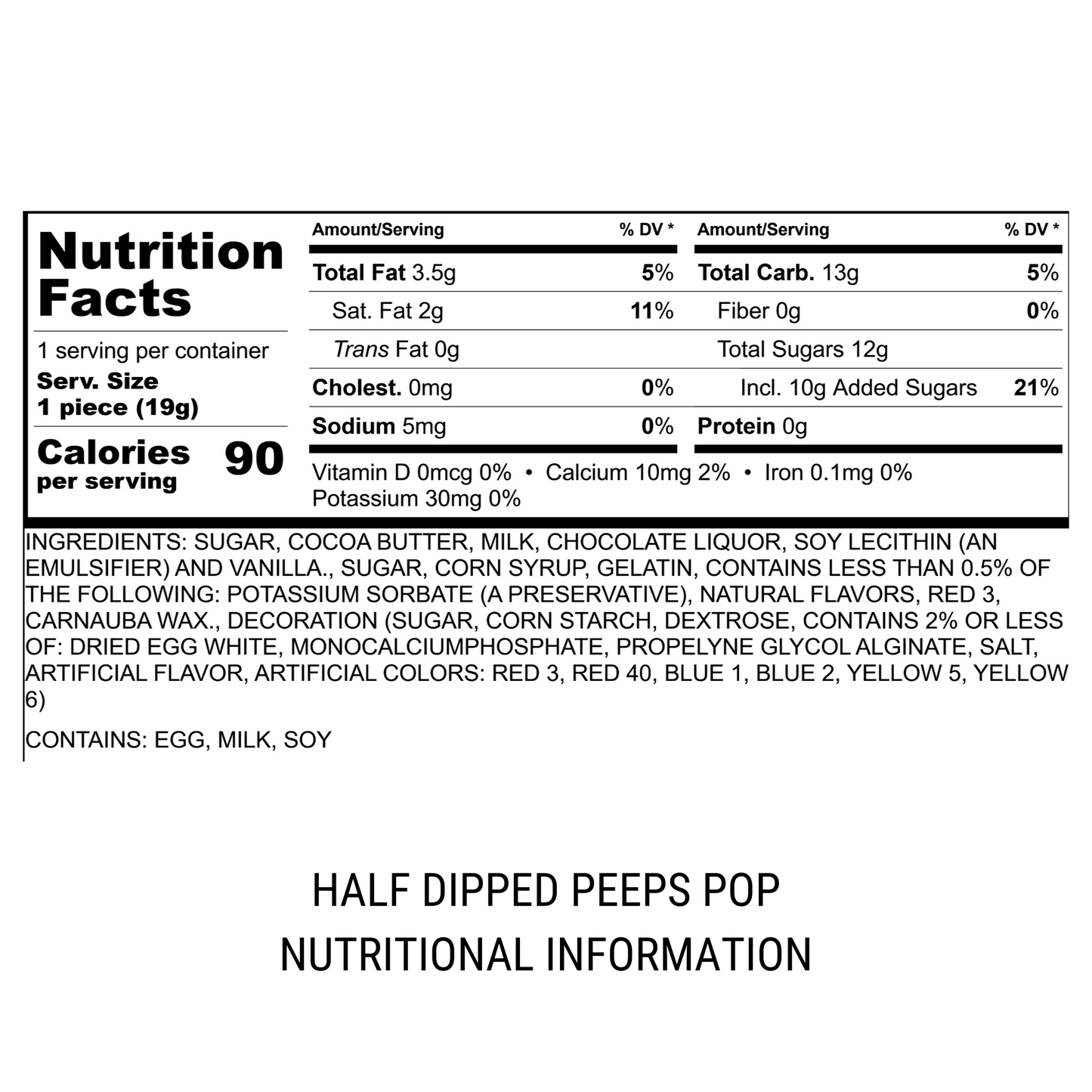 Half Dipped Peeps Pop