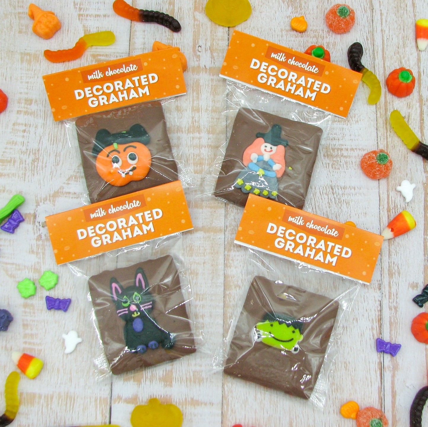 Halloween Decorated Grahams