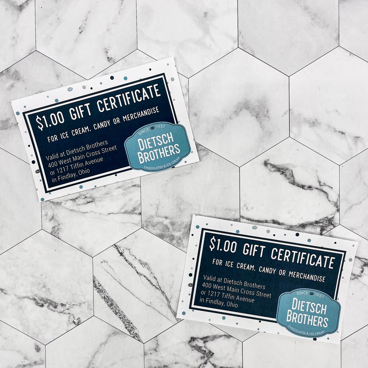 Dietsch Brothers Paper Gift Cards