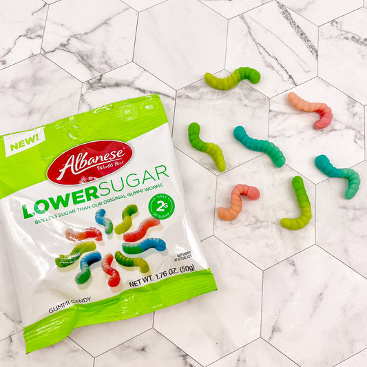 Lower Sugar Gummi Worms