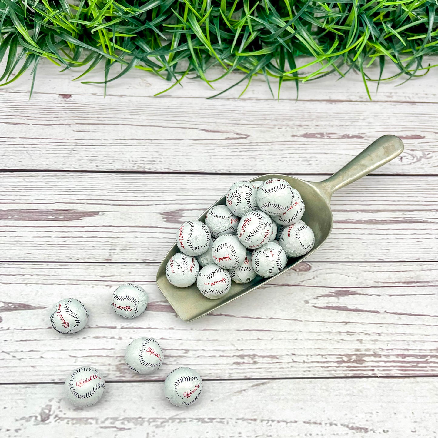 Milk Chocolate Foiled Baseballs