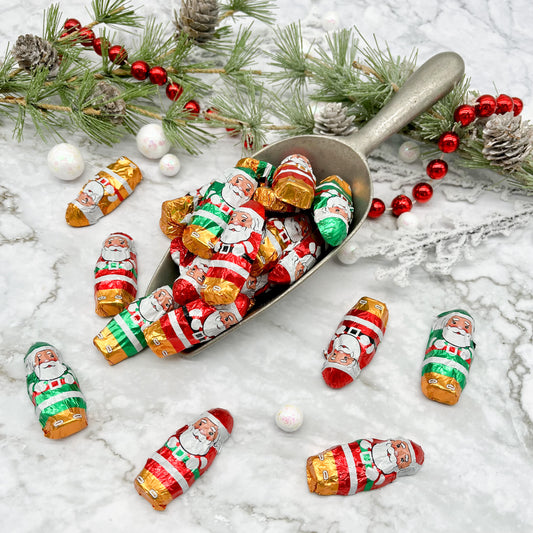 Milk Chocolate Foiled Santas