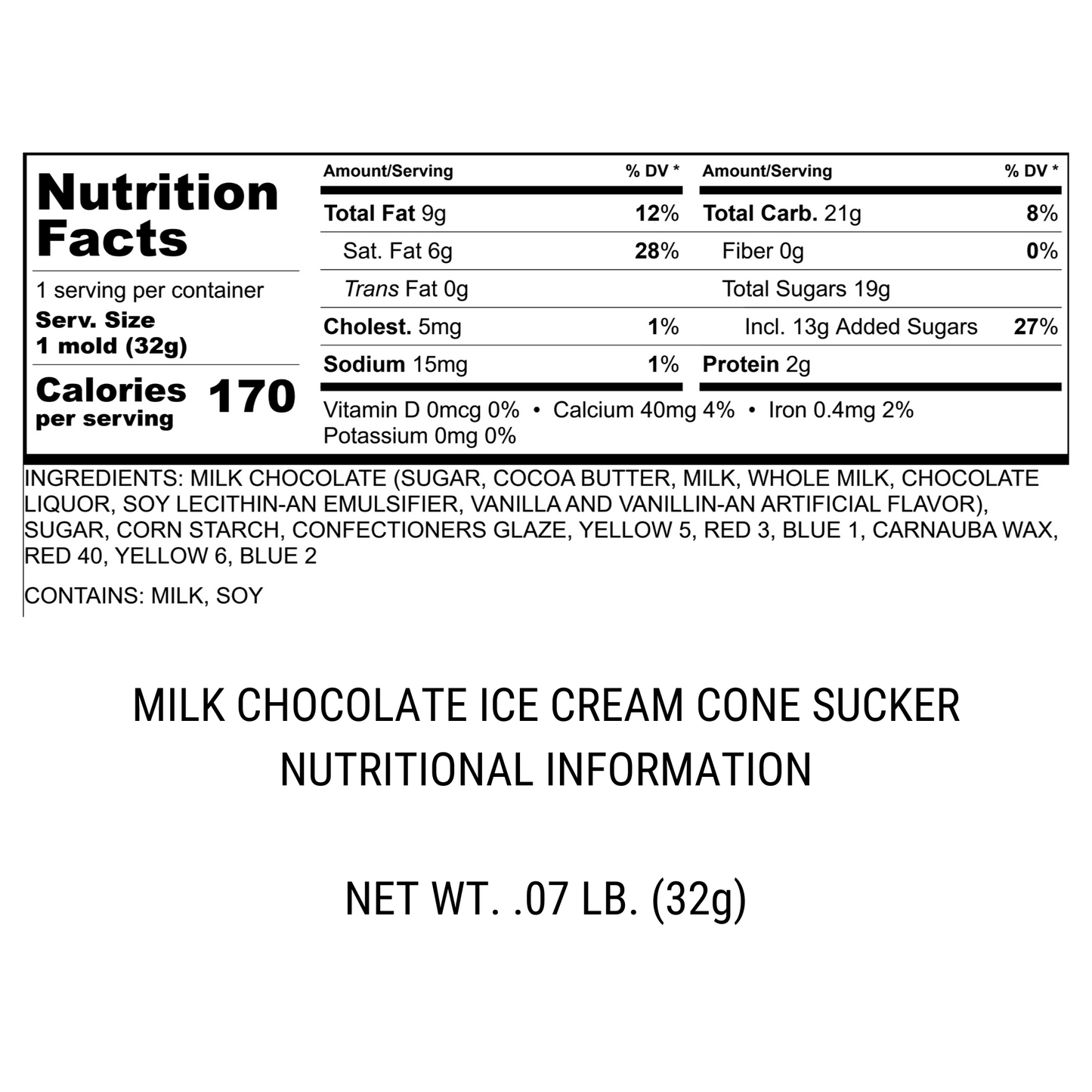 Ice Cream Cone Sucker