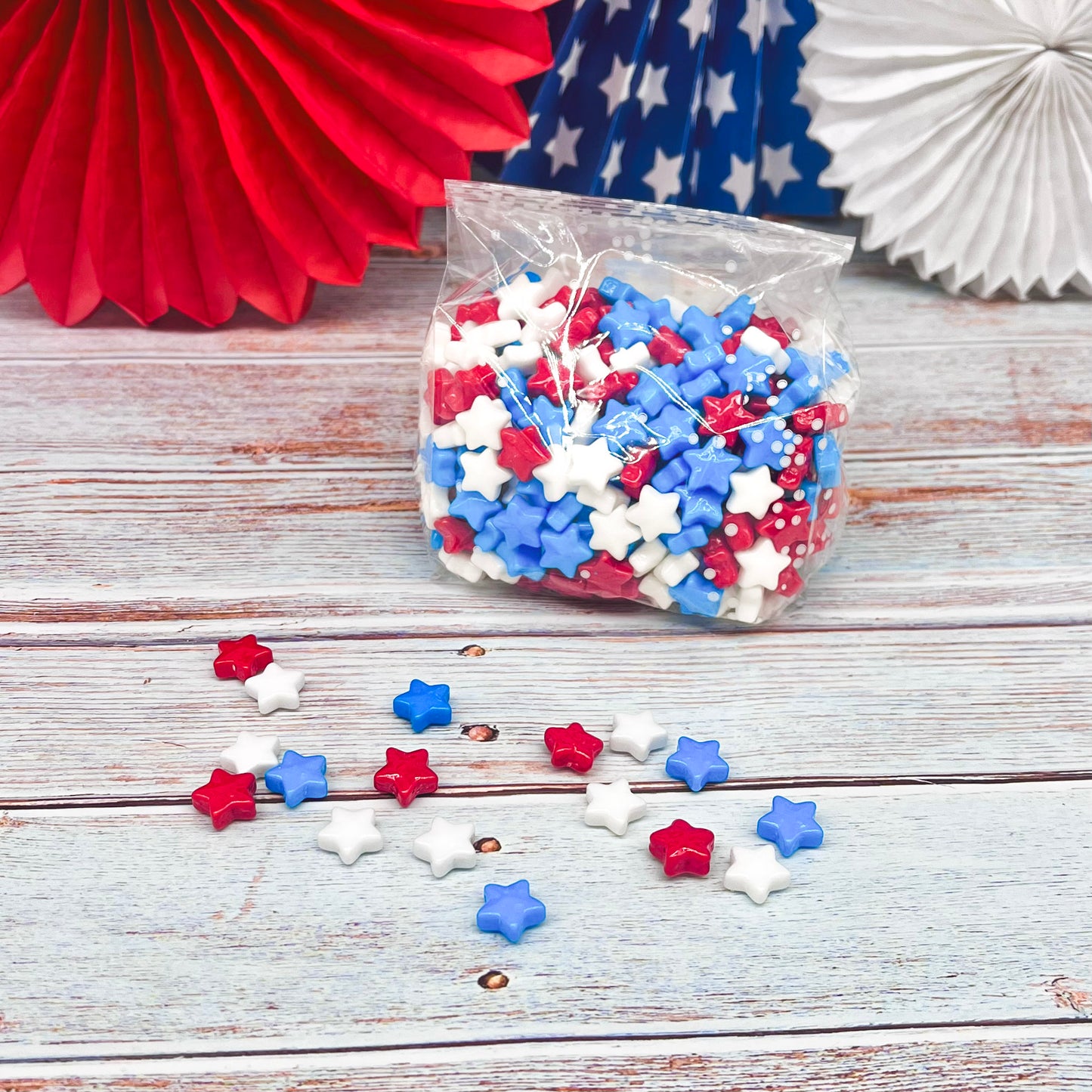 Red, White & Blue Candy Stars
