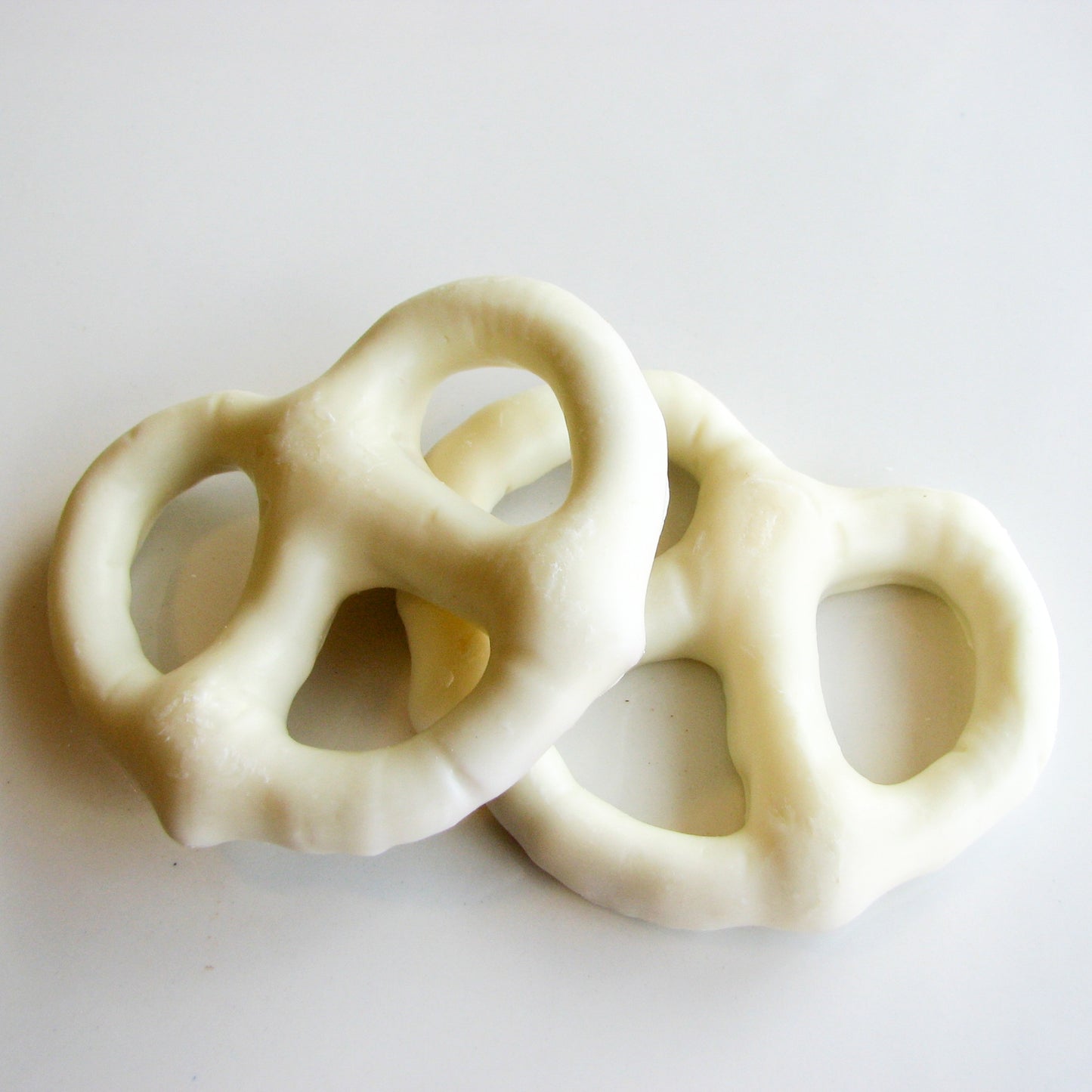 White chocolate covered pretzels