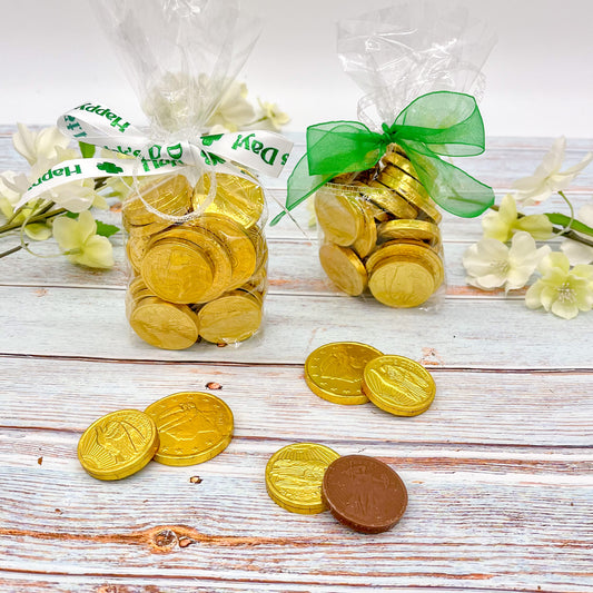 Milk Chocolate Gold Coin Bags