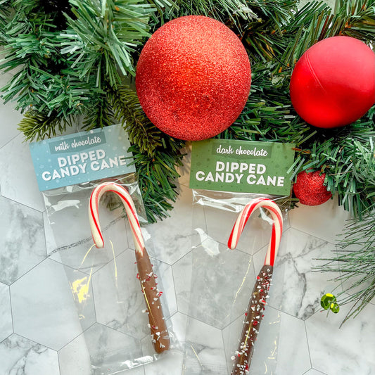 Chocolate Dipped Candy Canes