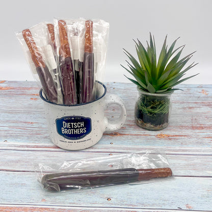 Caramel Dipped Pretzel Rods