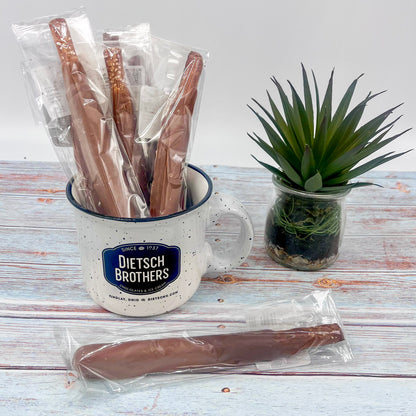 Caramel Dipped Pretzel Rods