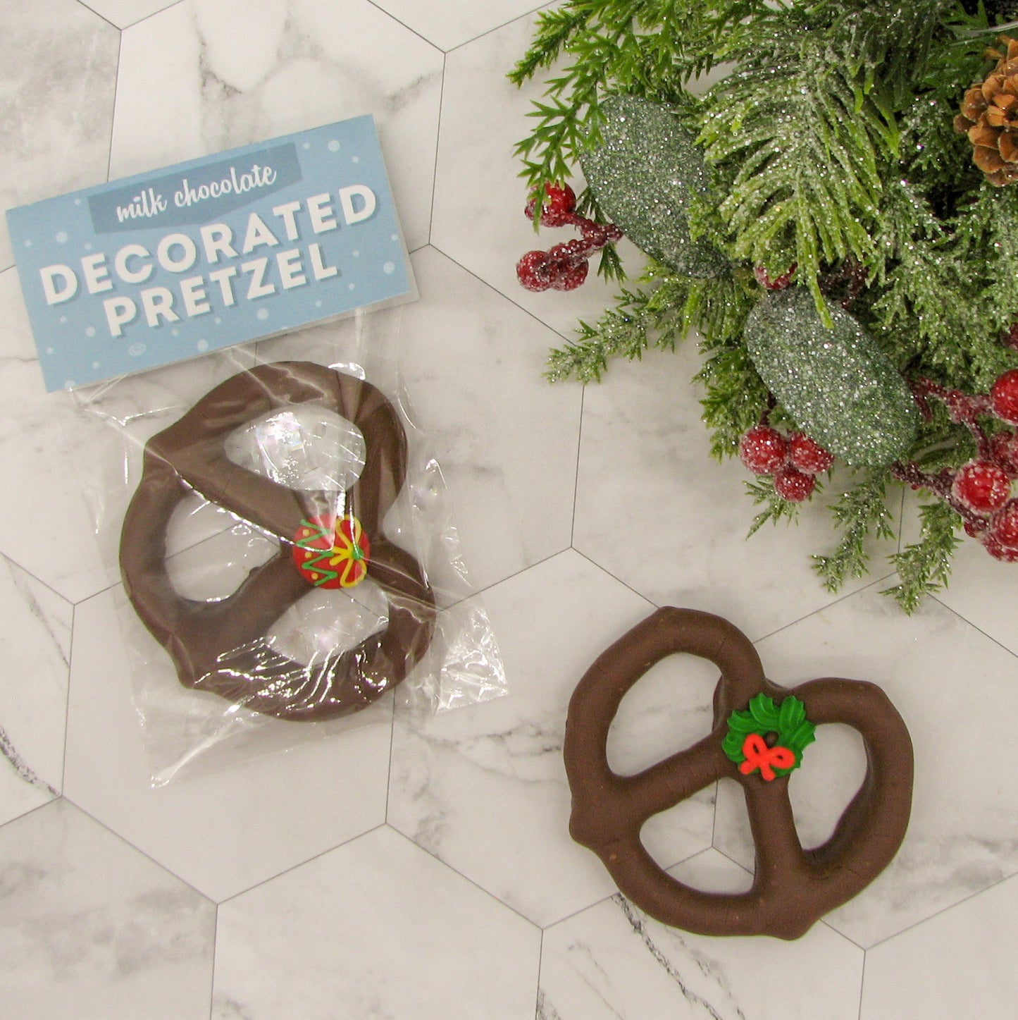 Holiday Decorated Pretzels