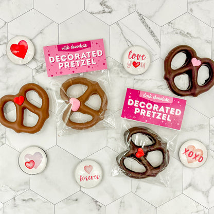 Valentine's Day Decorated Pretzels