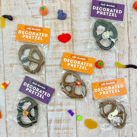 Halloween Decorated Pretzels