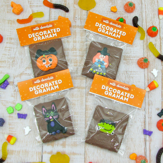 Halloween Decorated Grahams