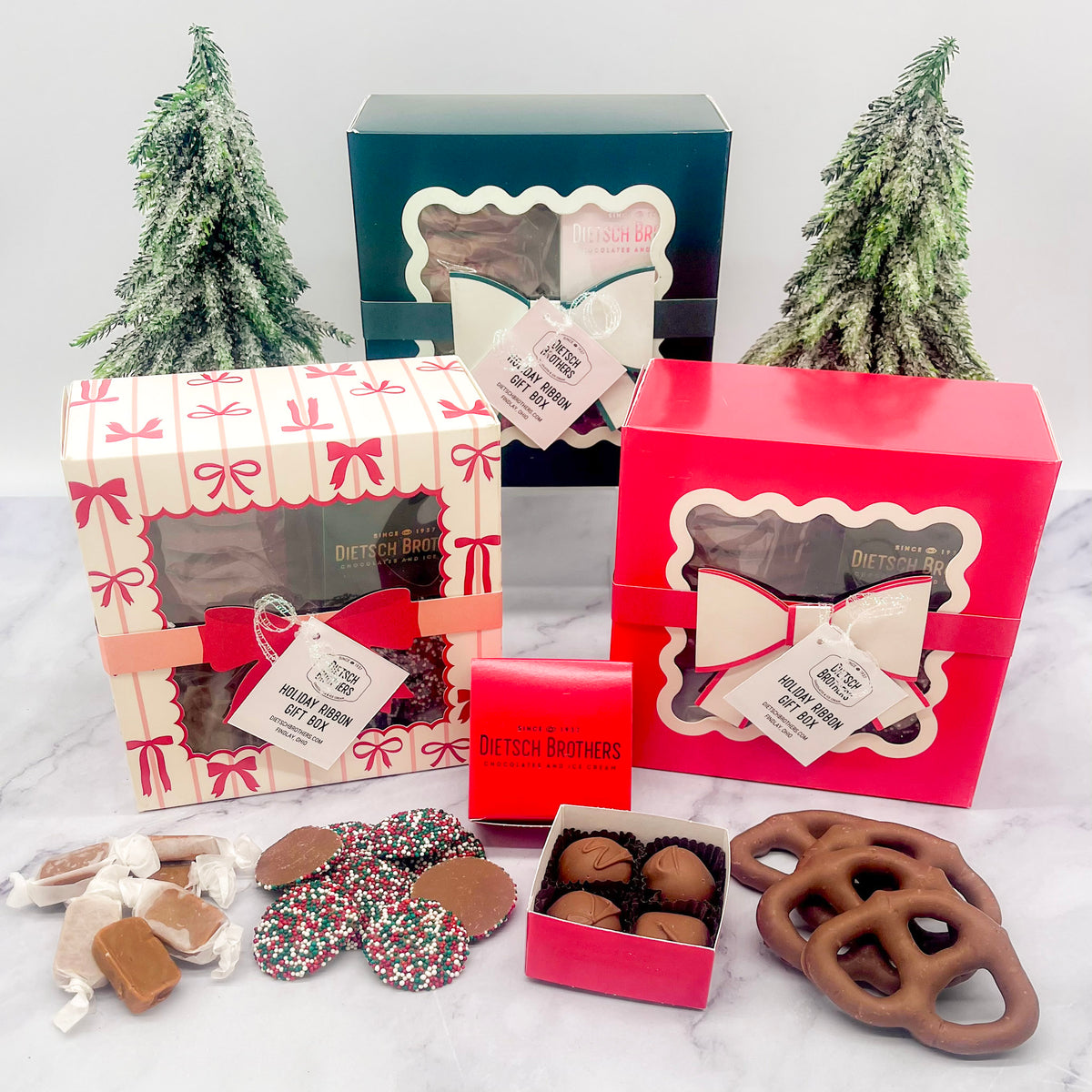 Holiday Ribbon Gift Box
