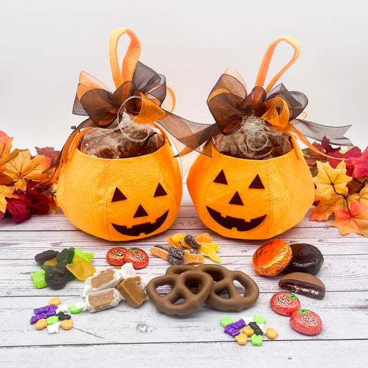 Jack-o-Lantern Felt Basket