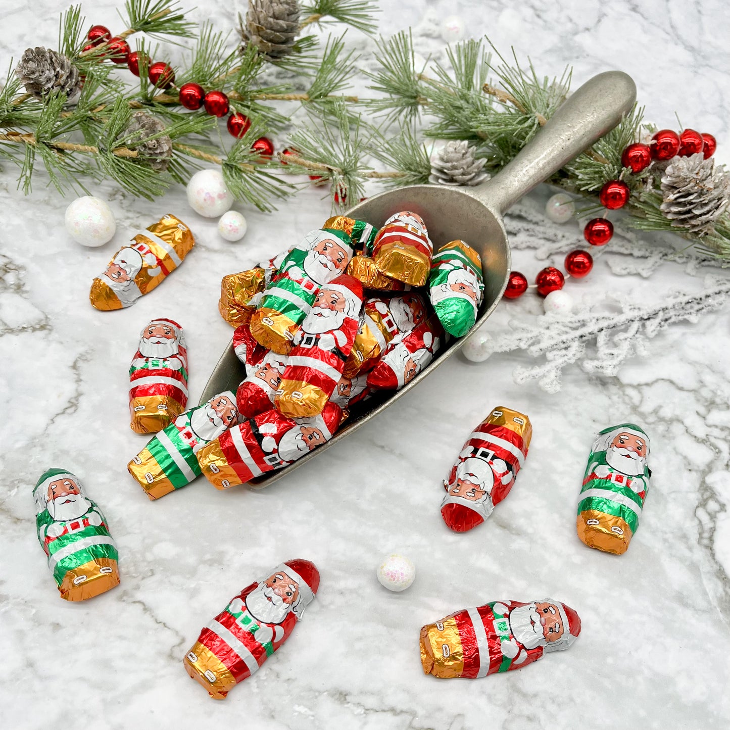 Milk Chocolate Foiled Santas