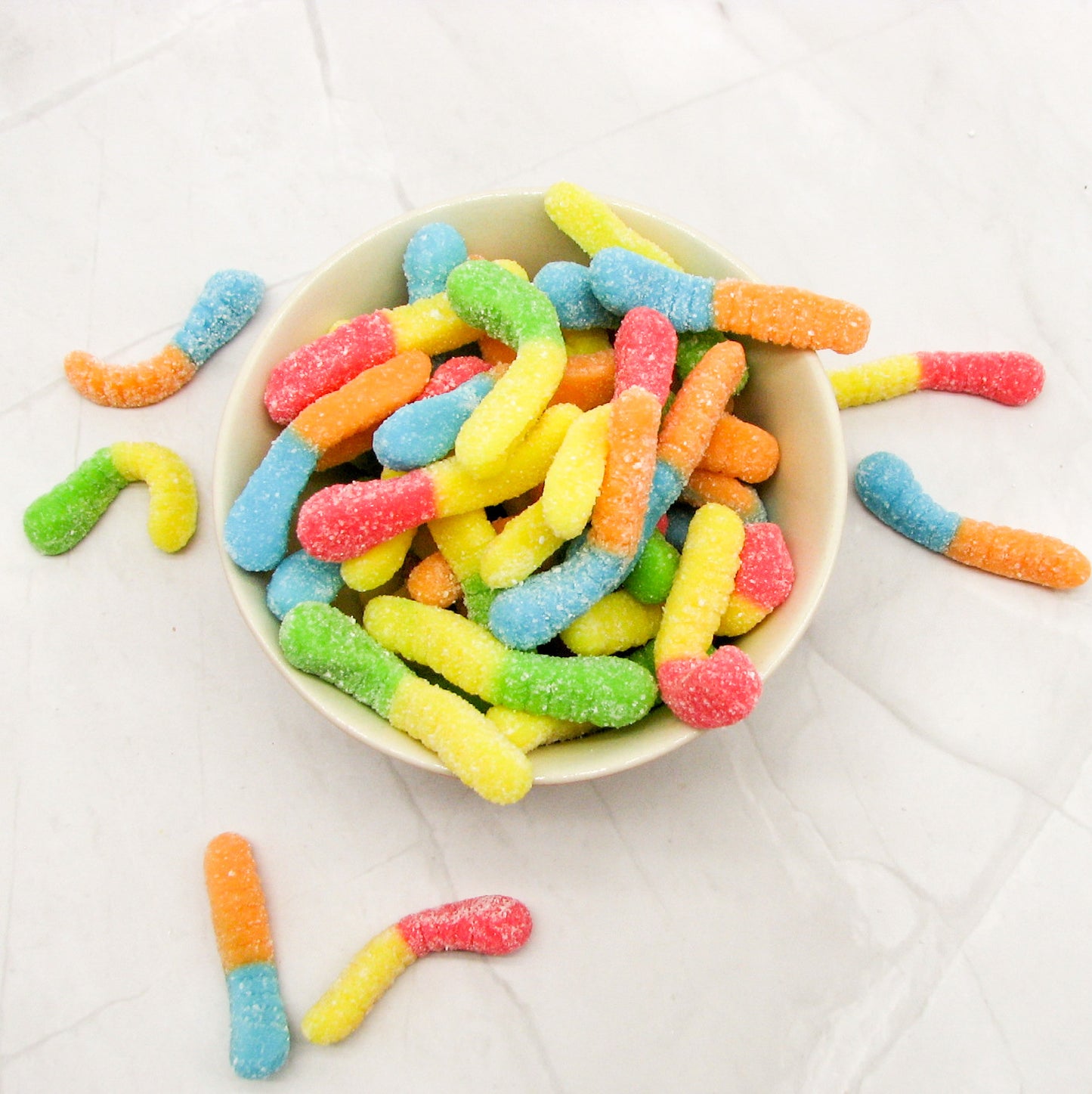 Mini Sour Neon Gummi Worms