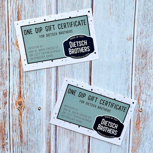 Dietsch Brothers Paper Gift Cards