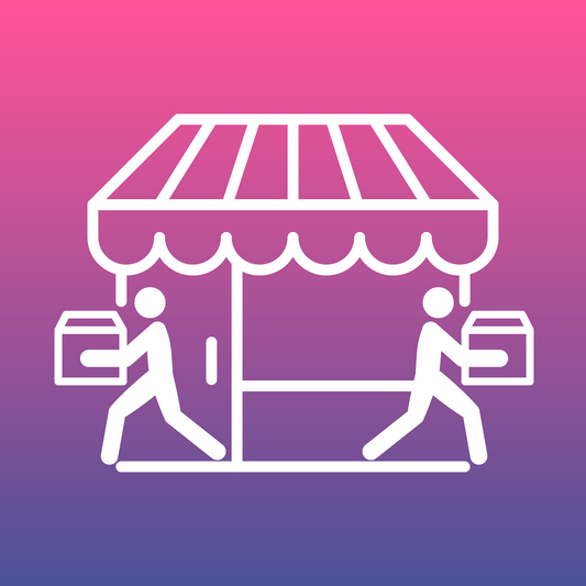 Pink and purple ombre app icon